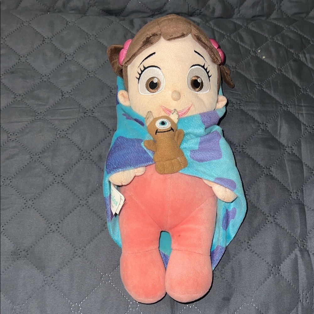 Disney Plush Doll with Blue Blanket